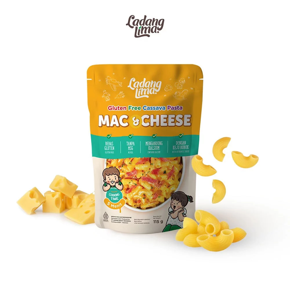 Pasta Mac & Cheese 115gr - Pasta Instant Gluten Free Ladang Lima