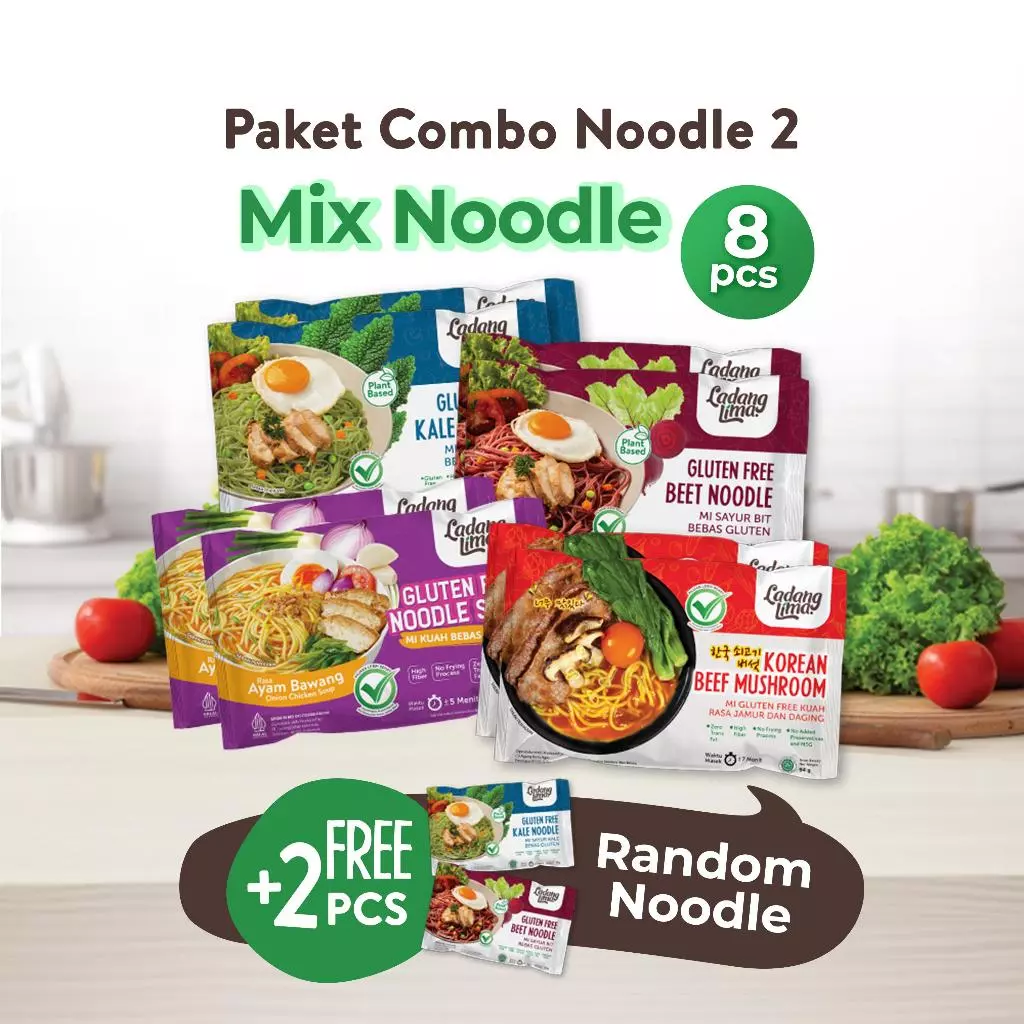 Paket Combo Noodle 2 - Mix Noodle 8+2