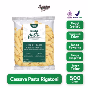 Pasta Rigatoni 500gr - Pasta Gluten Free Ladang Lima